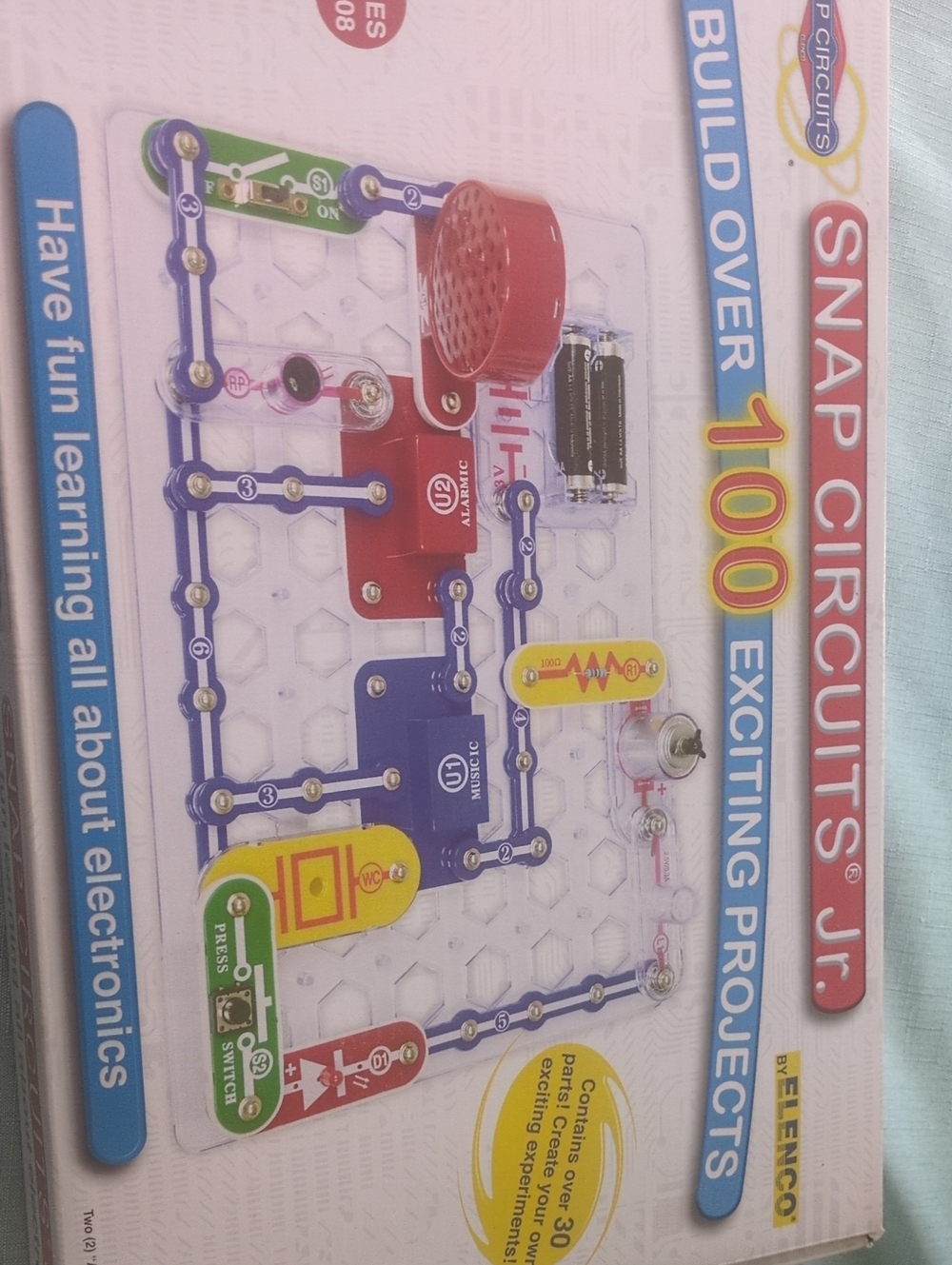 Snap Circuits Jr. Electronic Learning Kit - Red and Blue